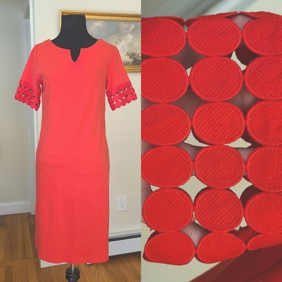 Talbots Dresses & Skirts - 🌈 SOLD 🌈 Eyelet polka dots tshirt tee dress - Talbots
